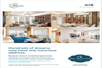 Avail ready to move in furnished apartments at DLF The Skycourt in Gurgaon